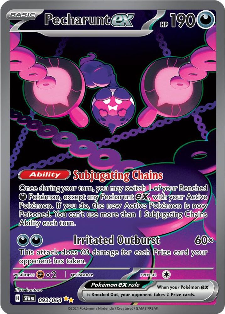 Pecharunt ex - [  093/064 ] - Special Illustration Rare - Pokemon SV Shrouded Fable