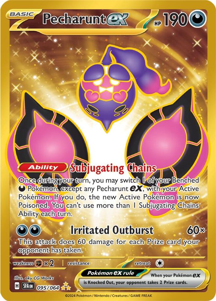 Pecharunt ex - [  095/064 ] - Hyper Rare - Pokemon SV Shrouded Fable