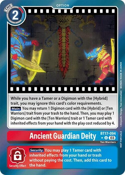 Ancient Guardian Deity BT17-094 - Movie Memorial Pack Box Topper BT17 Secret Crisis