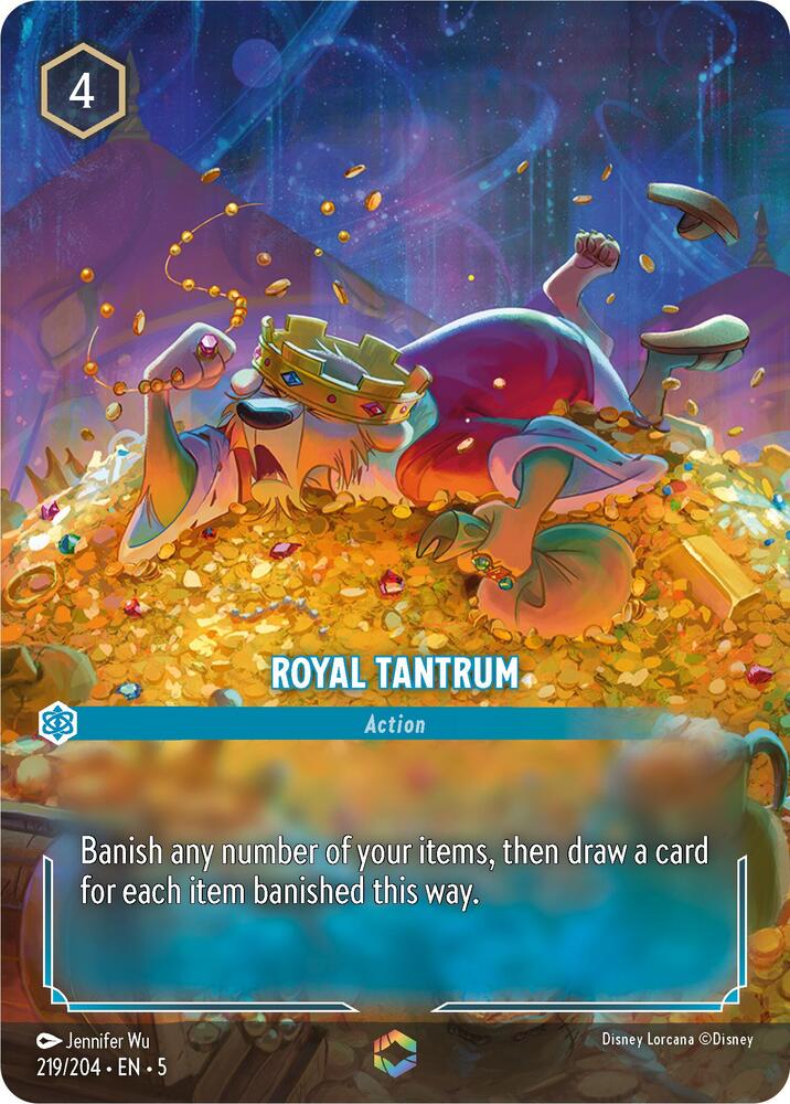 ENCHANTED Royal Tantrum - 219/204 - Enchanted - Lorcana Shimmering Skies
