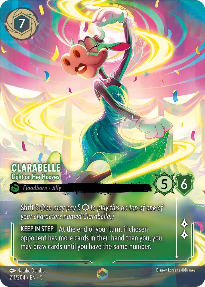 ENCHANTED Clarabelle - Light on Her Hooves - 211/204 - Lorcana Shimmering Skies