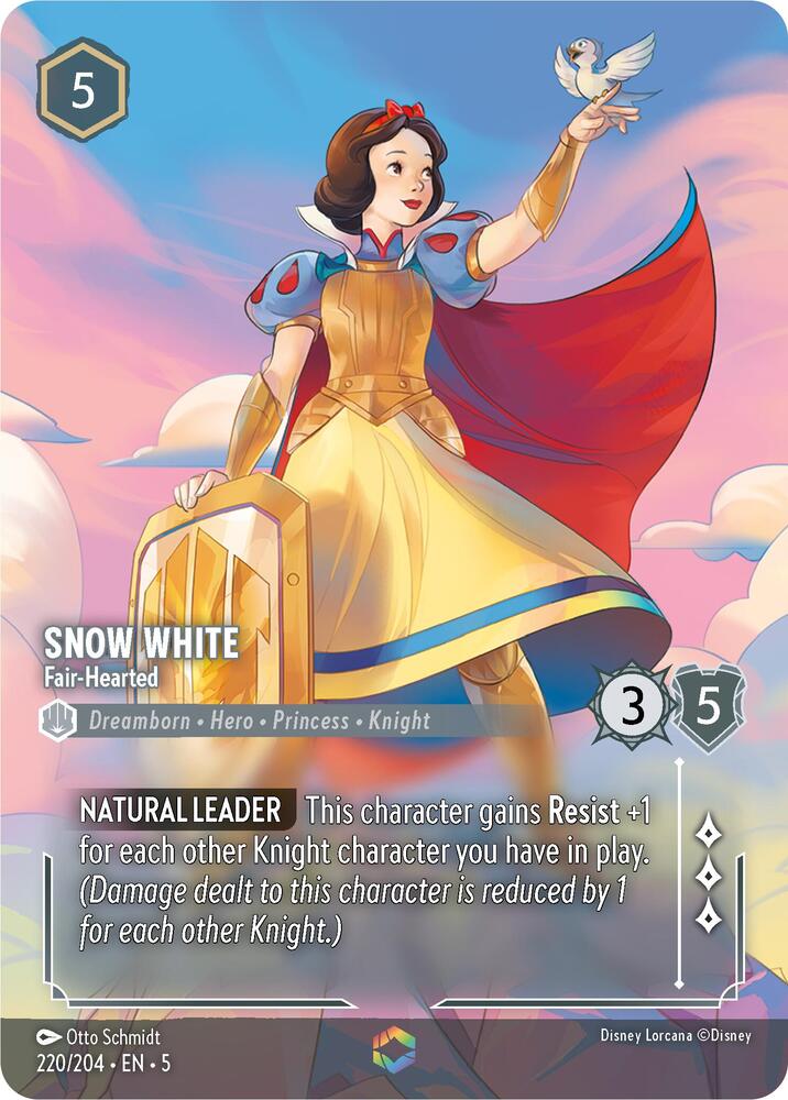 ENCHANTED Snow White - Fair-Hearted - 220/204 - Lorcana Shimmering Skies