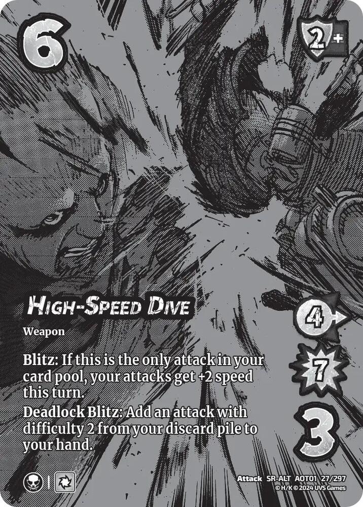 ALTERNATE ART High-Speed Dive - 27/197 - SR - Universus Attack on Titan