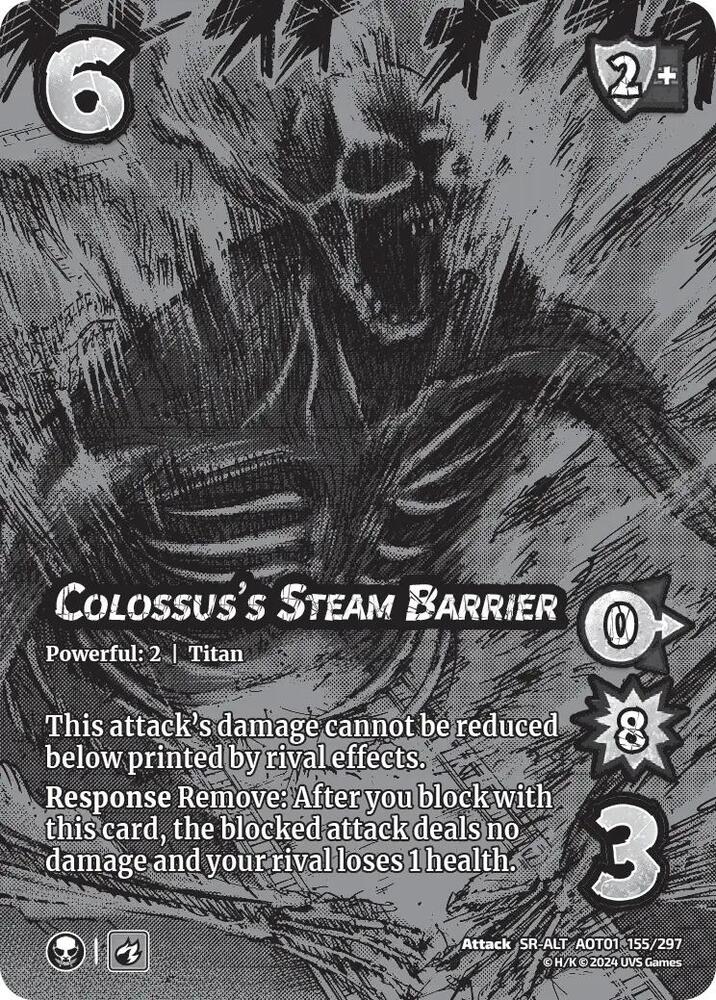 ALTERNATE ART Colossus's Steam Barrier - 155/297 - SR - Attack on Titan