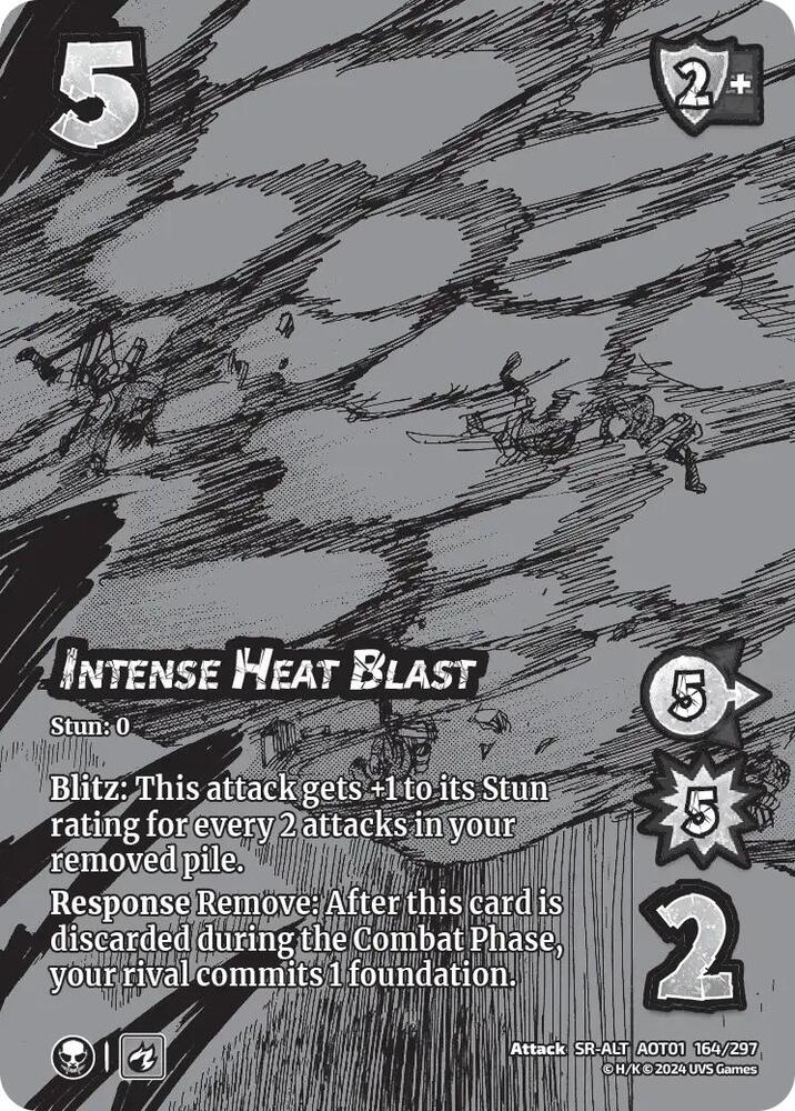ALTERNATE ART Intense Heat Blast - 164/297 - SR - Universus Attack on Titan