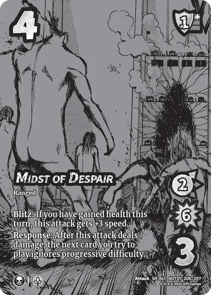 ALTERNATE ART Midst of Despair - 206/297 - SR - Universus Attack on Titan