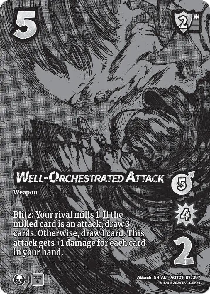 ALTERNATE ART Well-Orchestrated Attack - 87/297 - SR - Universus Attack on Titan