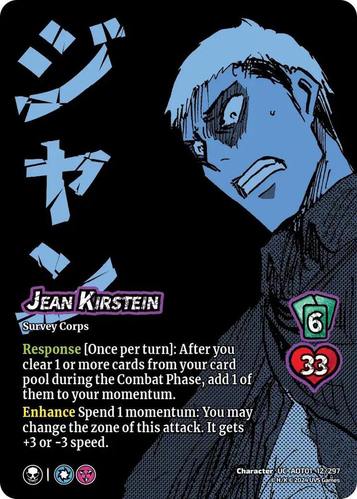 FOIL Jean Kirstein - 12/297 -  UC - Universus Attack on Titan