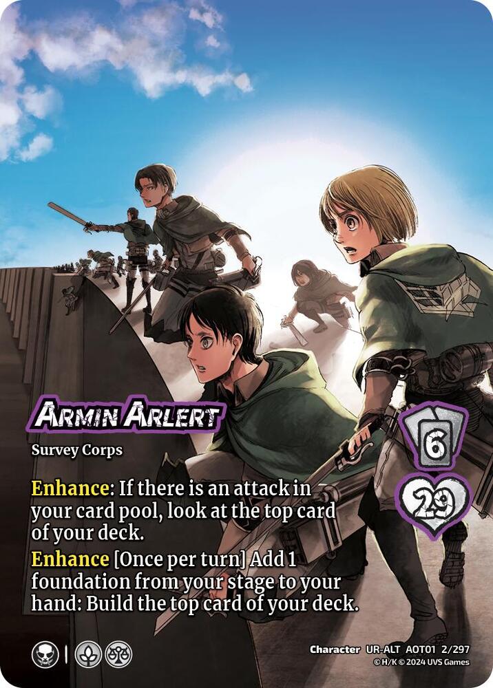 ALTERNATE ART Armin Arlert - 2/297 -  UR - Universus Attack on Titan
