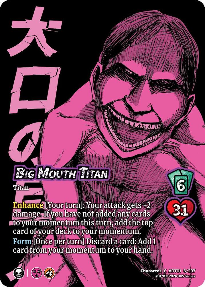FOIL Big Mouth Titan - 6/297 -  C - Universus Attack on Titan