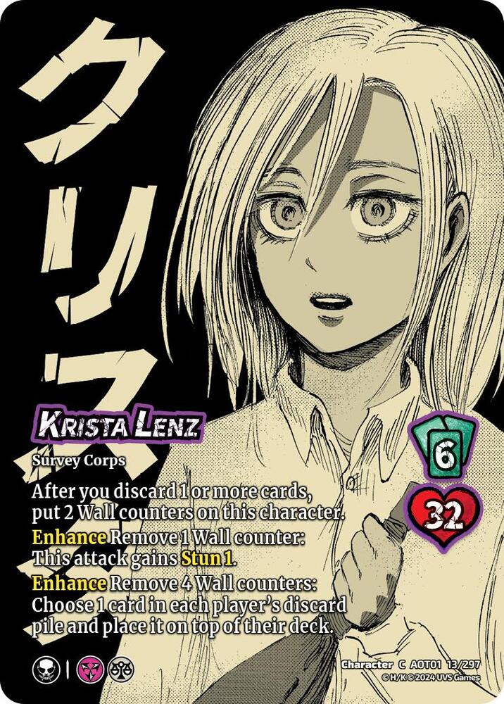 FOIL Krista Lenz - 13/297 -  C - Universus Attack on Titan