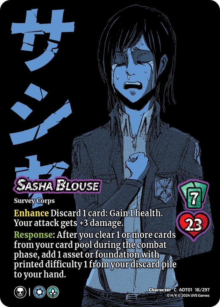 FOIL Sasha Blouse - 18/297 -  C - Universus Attack on Titan