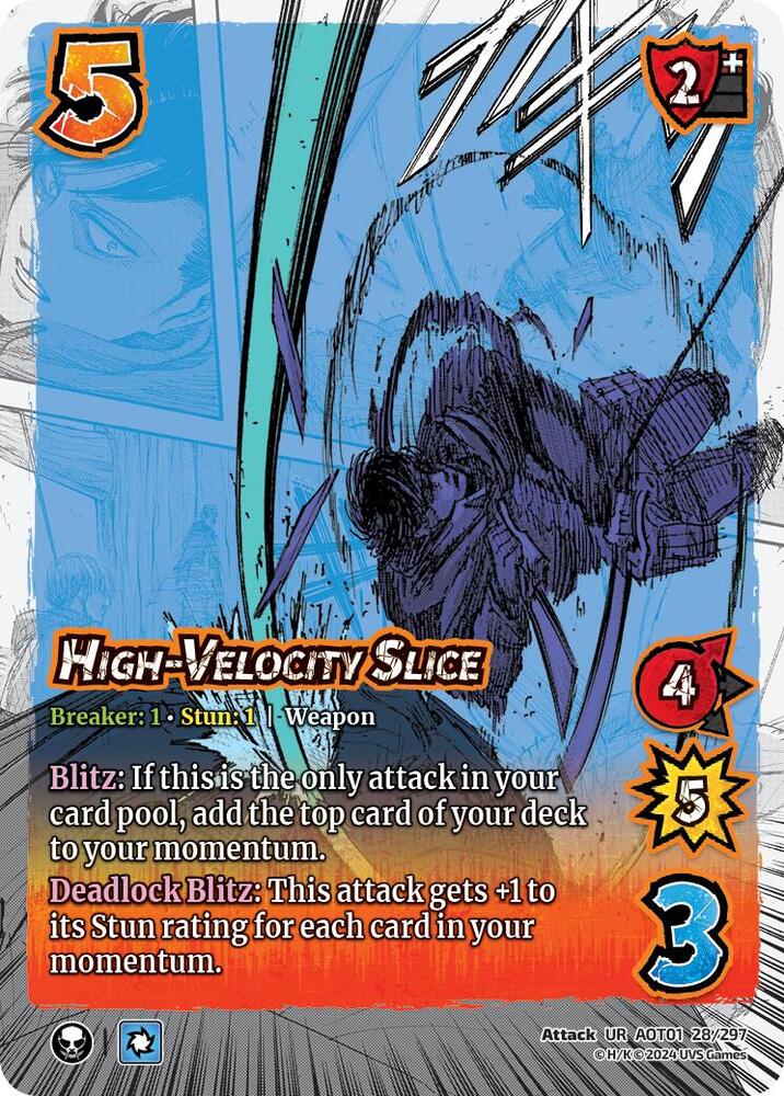 FOIL High-Velocity Slice - 28/297 - UR - Universus Attack on Titan