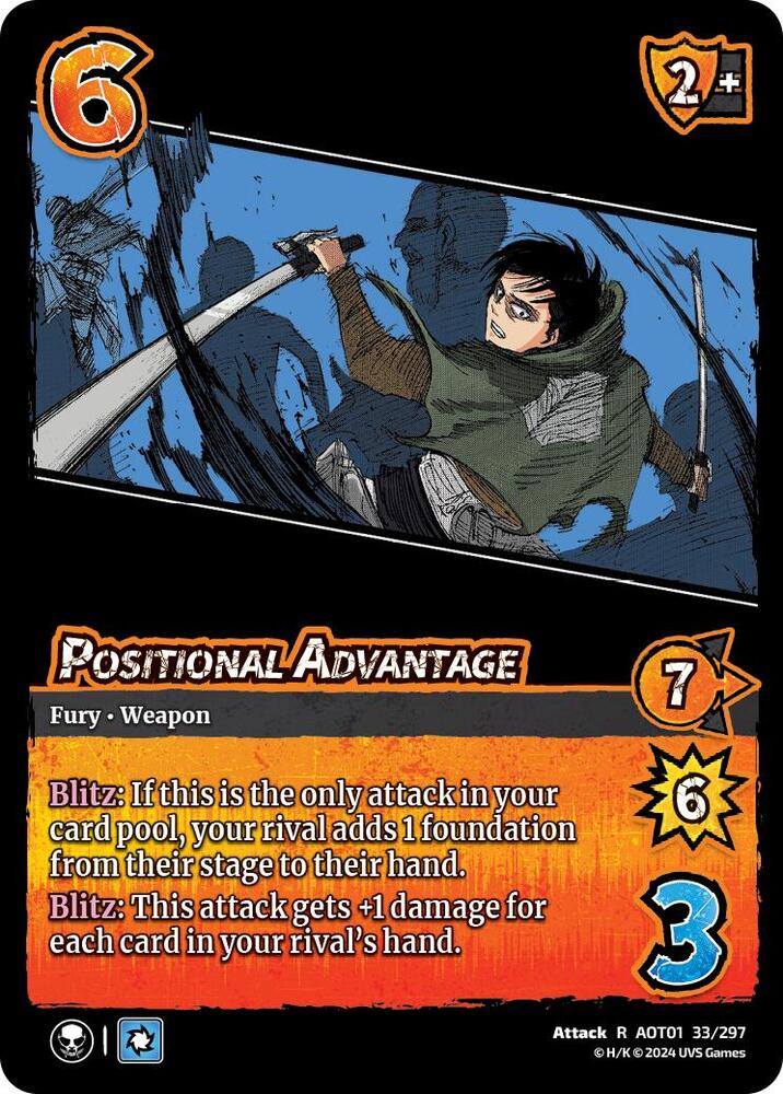 FOIL Positional Advantage - 33/297 - R - Universus Attack on Titan