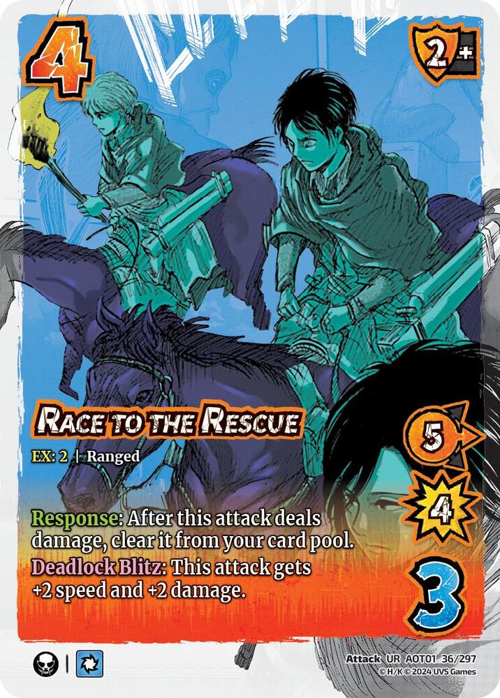 FOIL Race to the Rescue - 36/297 - UR - Universus Attack on Titan