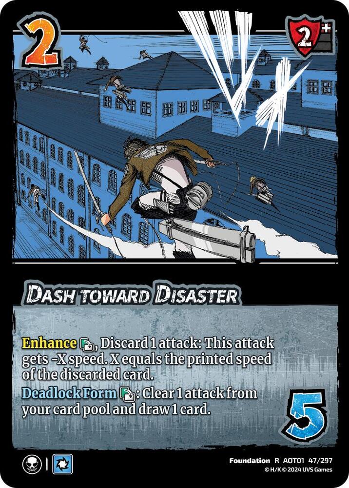 FOIL Dash toward Disaster - 47/297 - R - Universus Attack on Titan