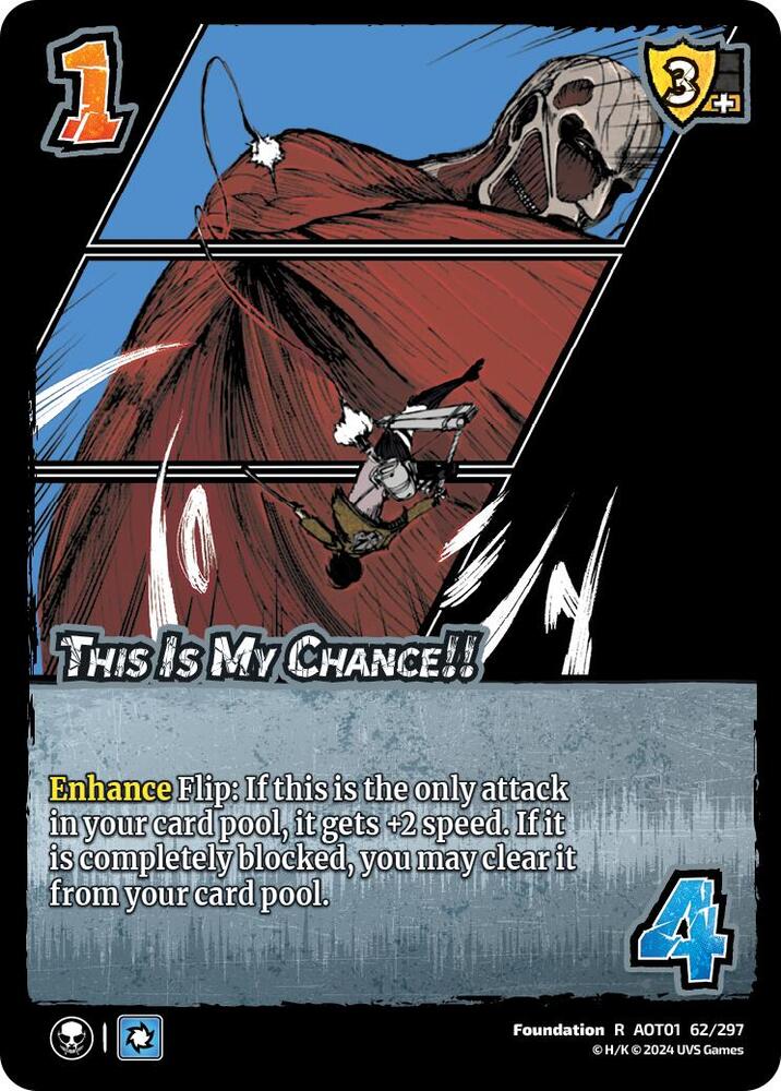 FOIL This is My Chance!! - 62/297 - R - Universus Attack on Titan