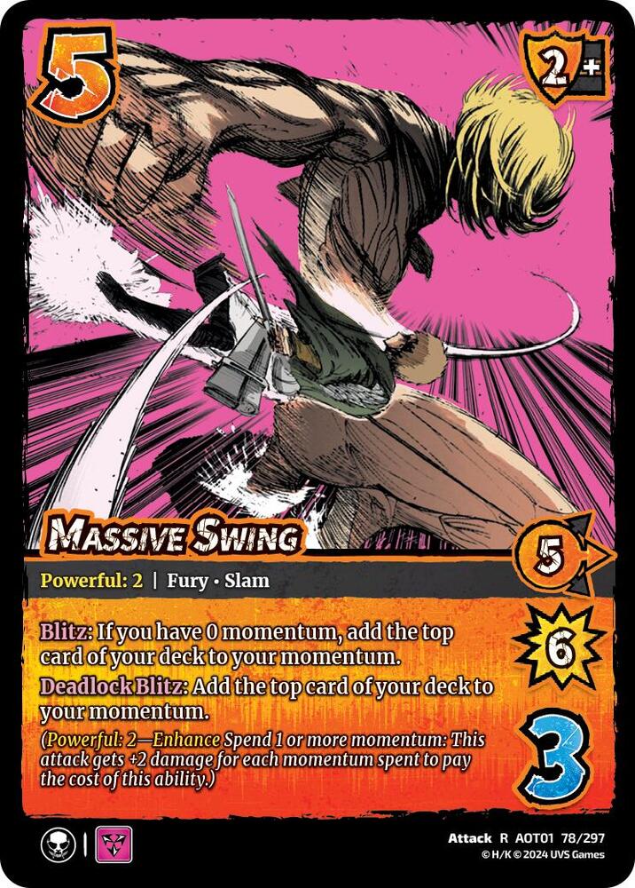 FOIL Massive Swing - 78/297 - R - Universus Attack on Titan