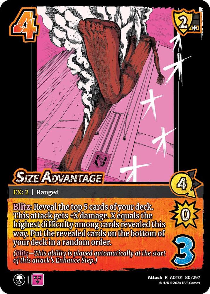 FOIL Size Advantage - 80/297 - R - Universus Attack on Titan