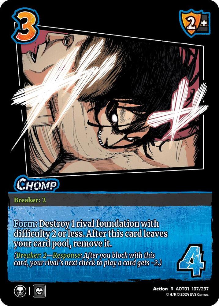 FOIL Chomp - 107/297 - R - Universus Attack on Titan