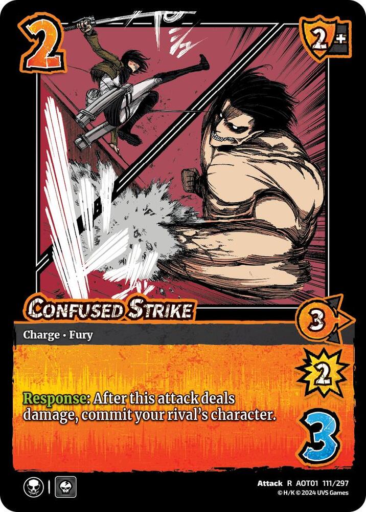 FOIL Confused Strike - 111/297 - R - Universus Attack on Titan