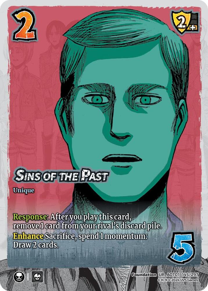 FOIL Sins of the Past - 145/297 - UR - Universus Attack on Titan