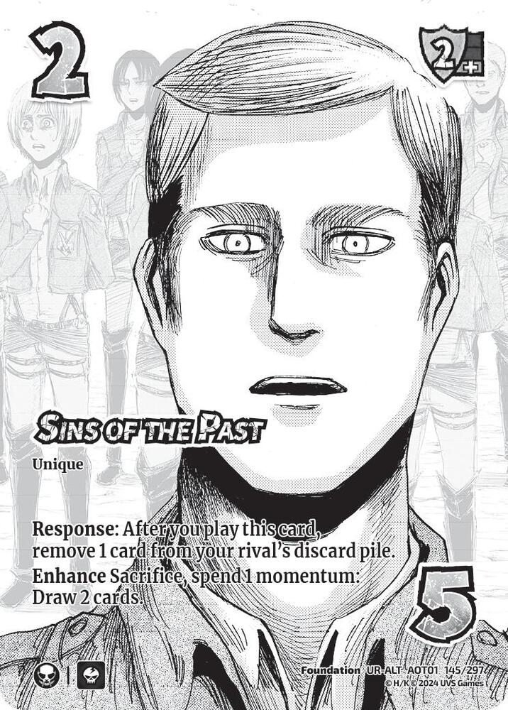 ALTERNATE ART Sins of the Past - 145/297 - UR - Universus Attack on Titan