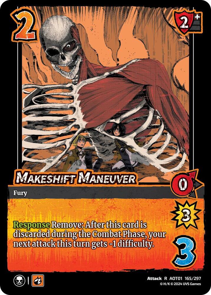 FOIL Makeshift Maneuver - 165/297 - R - Universus Attack on Titan