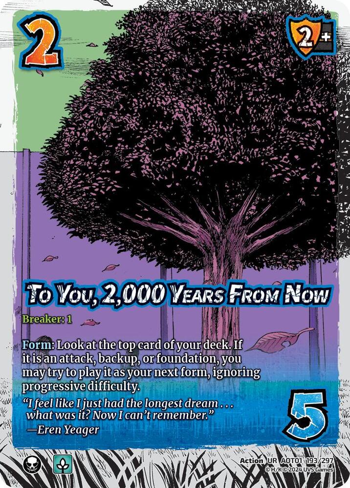 FOIL To You, 2,000 Years from Now - 193/297 - UR - Universus Attack on Titan