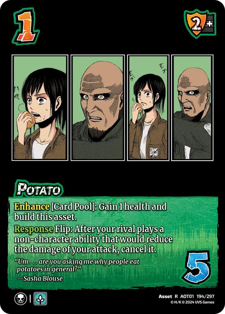 FOIL Potato - 194/297 - R - Universus Attack on Titan