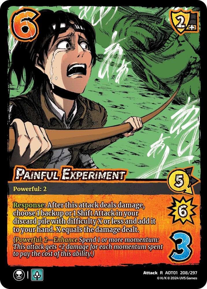 FOIL Painful Experiment - 208/297 - R - Universus Attack on Titan