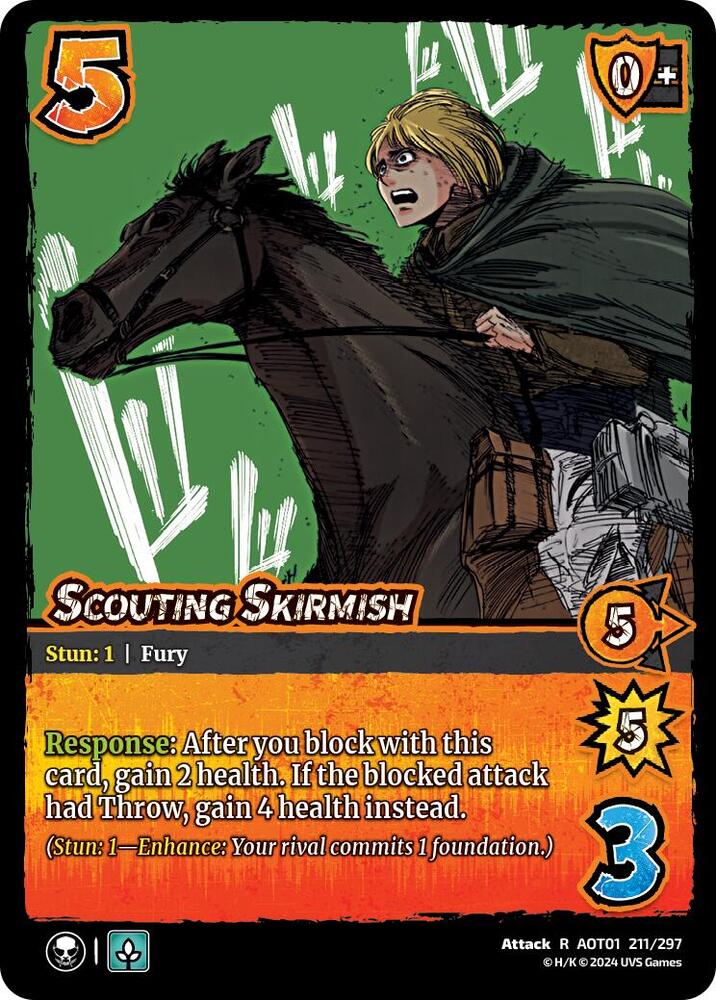 FOIL Scouting Skirmish - 211/297 - R - Universus Attack on Titan
