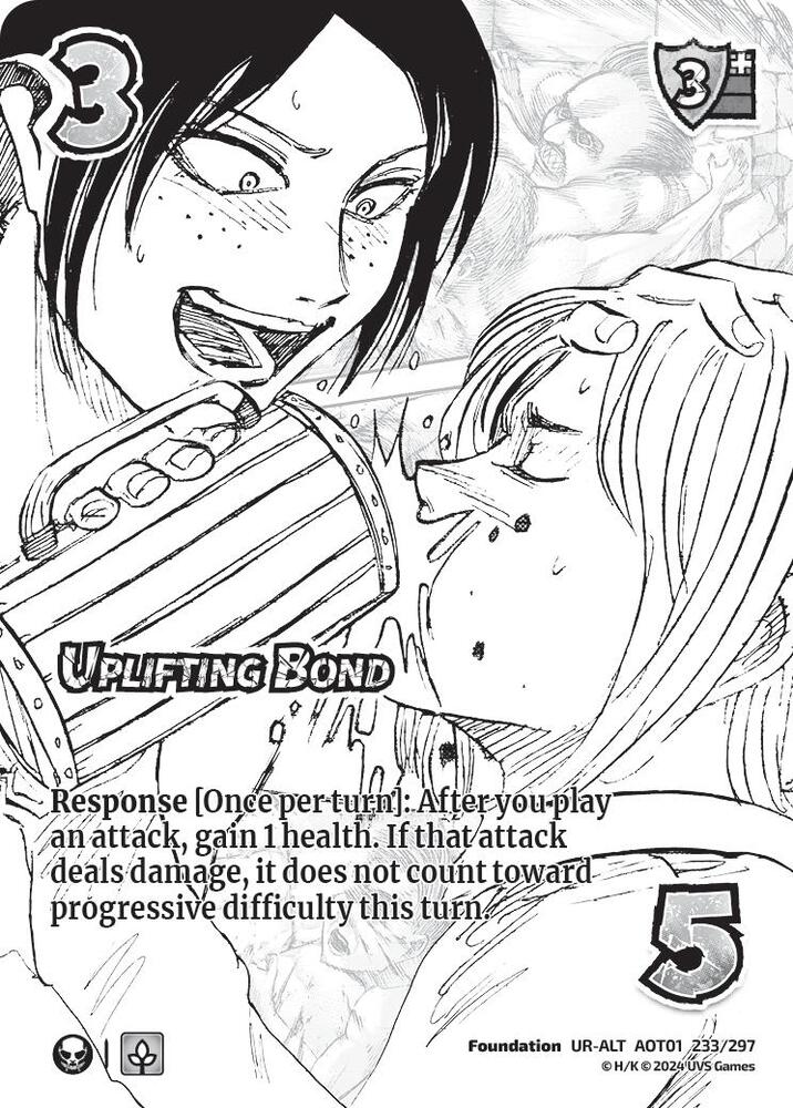 ALTERNATE ART Uplifting Bond - 233/297 - UR - Universus Attack on Titan