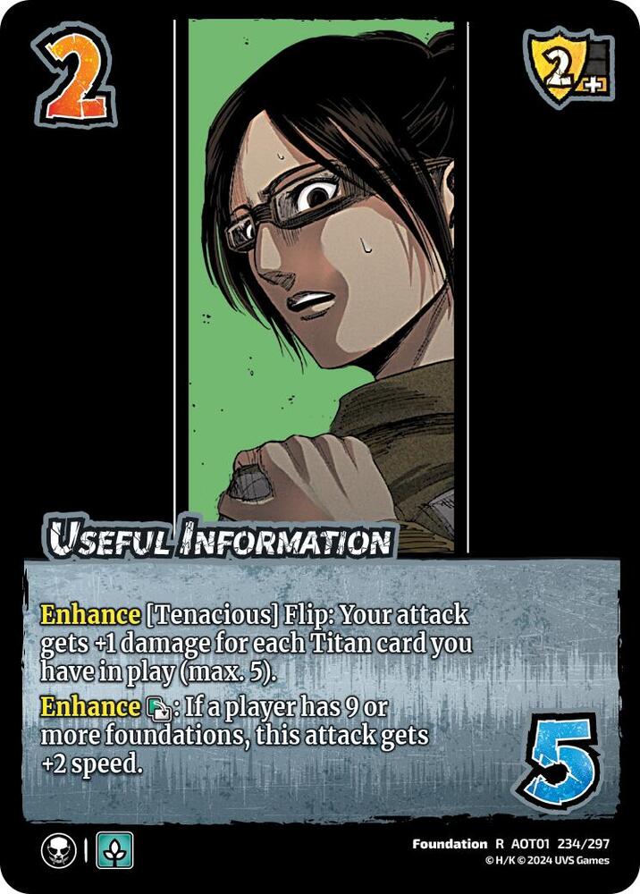 FOIL Useful Information - 234/297 - R - Universus Attack on Titan