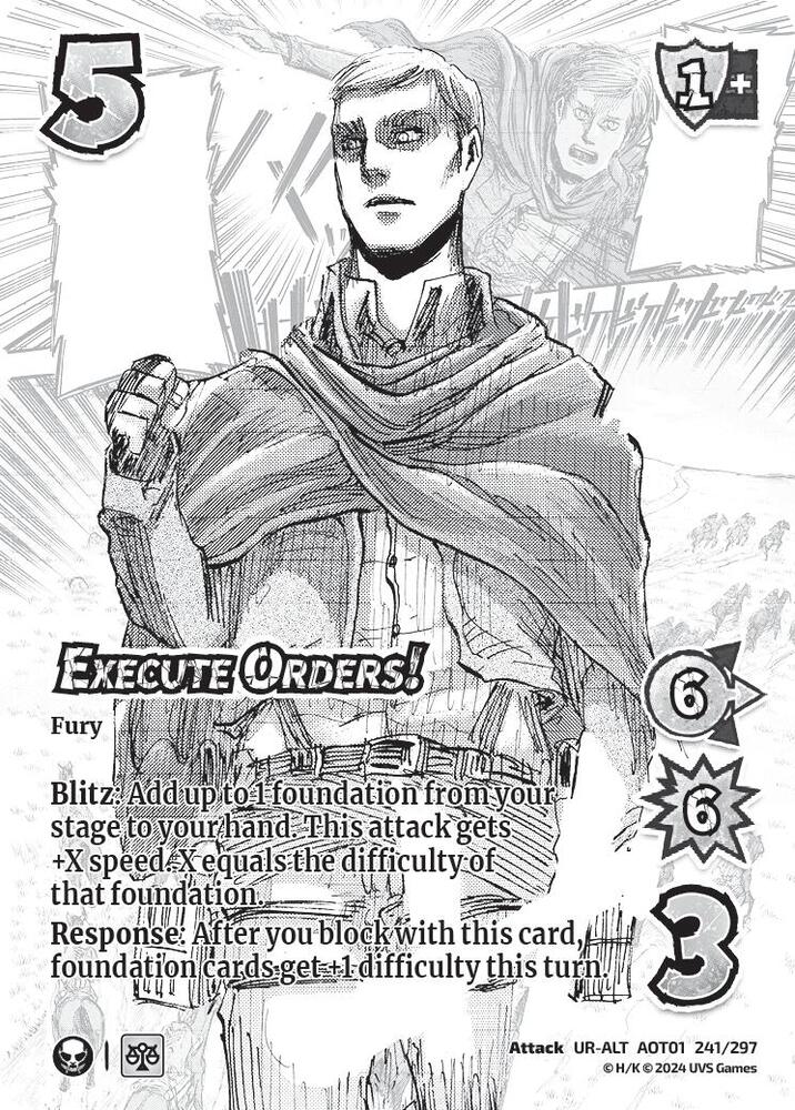 ALTERNATE ART Execute Orders 241/297 UR Universus Attack on