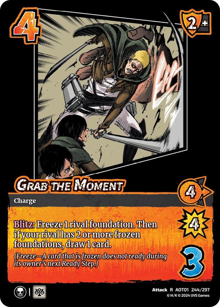 FOIL Grab the Moment - 244/297 - R - Universus Attack on Titan