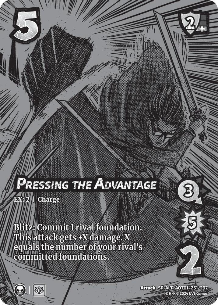 ALTERNATE ART Pressing the Advantage - 251/297 - SR - Universus Attack on Titan