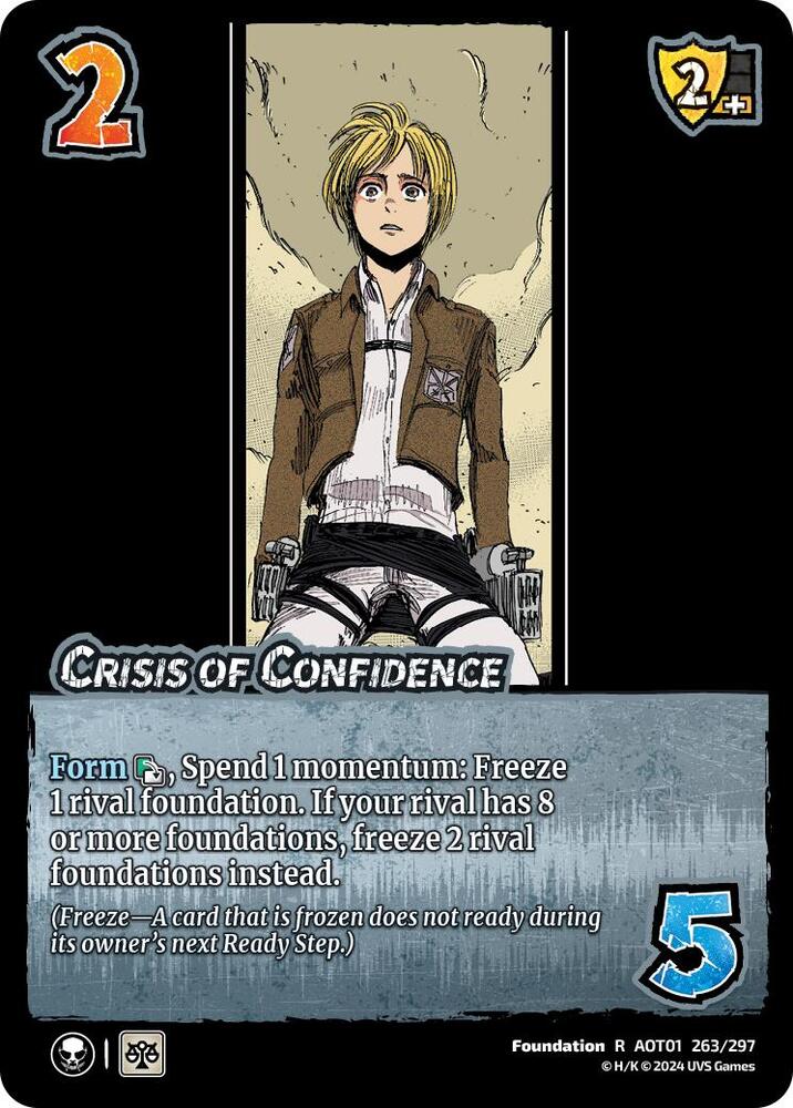 FOIL Crisis of Confidence - 263/297 - R - Universus Attack on Titan