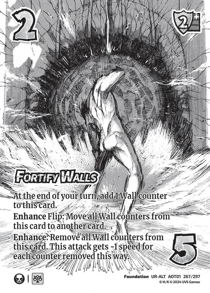 ALTERNATE ART Fortify Walls - 267/297 - UR - Universus Attack on Titan