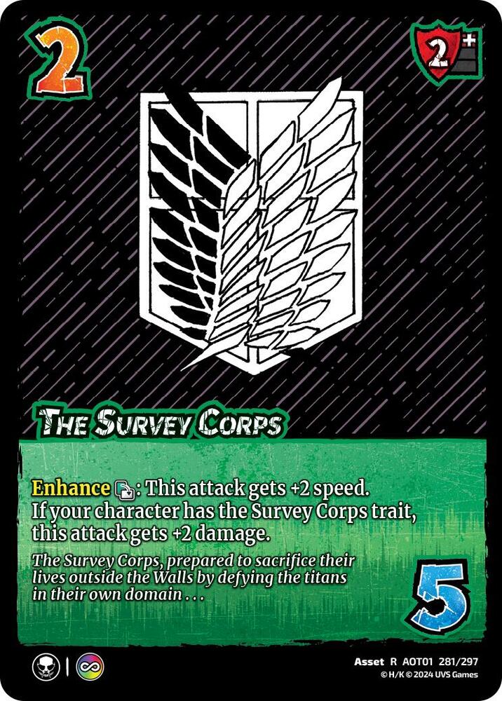 FOIL The Survey Corps - 281/297 - R - Universus Attack on Titan
