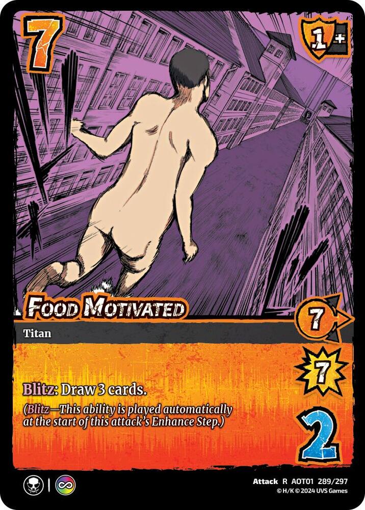FOIL Food Motivated - 289/297 - R - Universus Attack on Titan