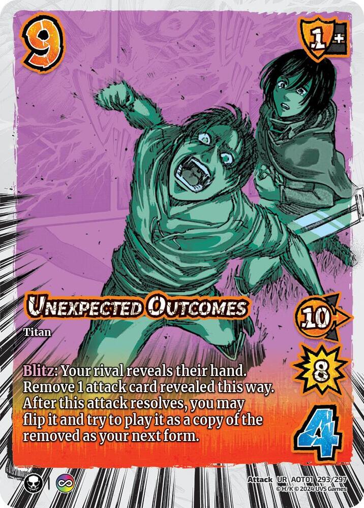 FOIL Unexpected Outcomes - 293/297 - UR - Universus Attack on Titan