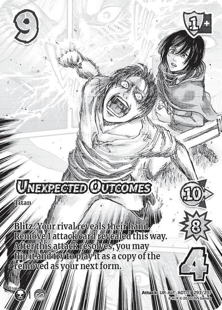 ALTERNATE ART Unexpected Outcomes - 293/297 - UR - Universus Attack on Titan