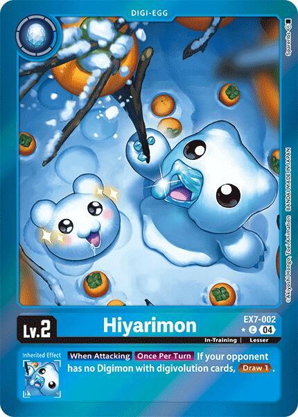 [FOIL] Hiyarimon EX7-002 - Common EX07 Digimon Liberator