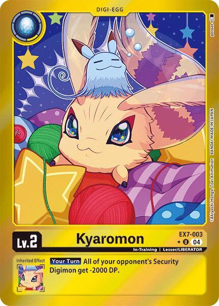 [FOIL] Kyaromon EX7-003 - Uncommon EX07 Digimon Liberator