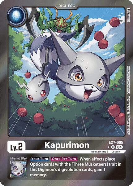 [FOIL] Kapurimon EX7-005 - Uncommon EX07 Digimon Liberator