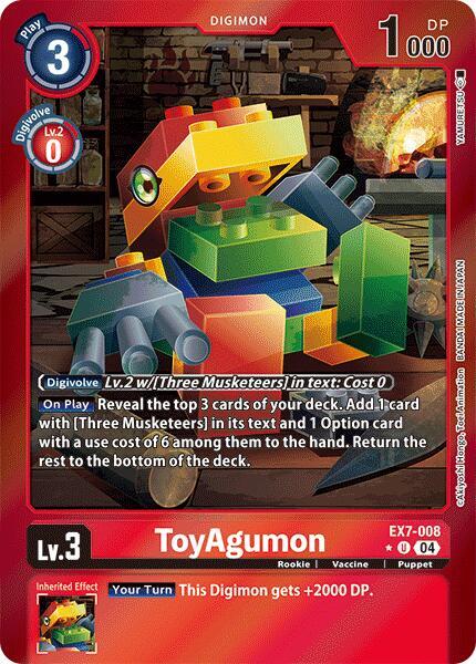 [FOIL] ToyAgumon EX7-008 - Uncommon EX07 Digimon Liberator