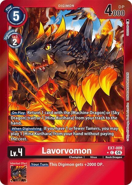 [FOIL] Lavorvomon EX7-009 - Common EX07 Digimon Liberator
