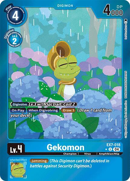 [FOIL] Gekomon EX7-018 - Uncommon EX07 Digimon Liberator
