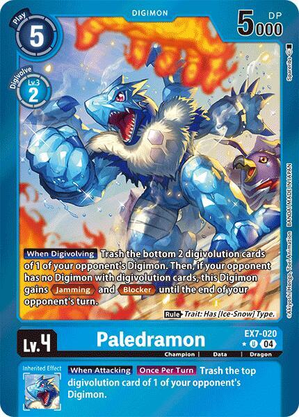 [FOIL] Paledramon EX7-020 - Uncommon EX07 Digimon Liberator